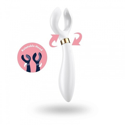 Универсальный вибромассажер для обоих партнеров Satisfyer Partner Multifun 3 (3 мотора) (Цвет: белый)