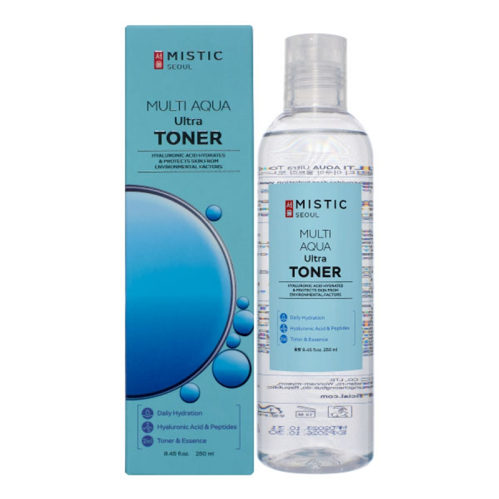 MISTIC Multi Aqua Ultra Toner Глубокоувлажняющий тонер с гиалуроновой кислотой 250мл