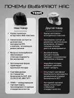 Мотошлем открытый черный шлем на скутер