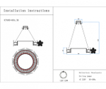 07600-60A,36 Люстра Лиона латунь d60 h150 Led 120W (3000K). ТМ Kink Light