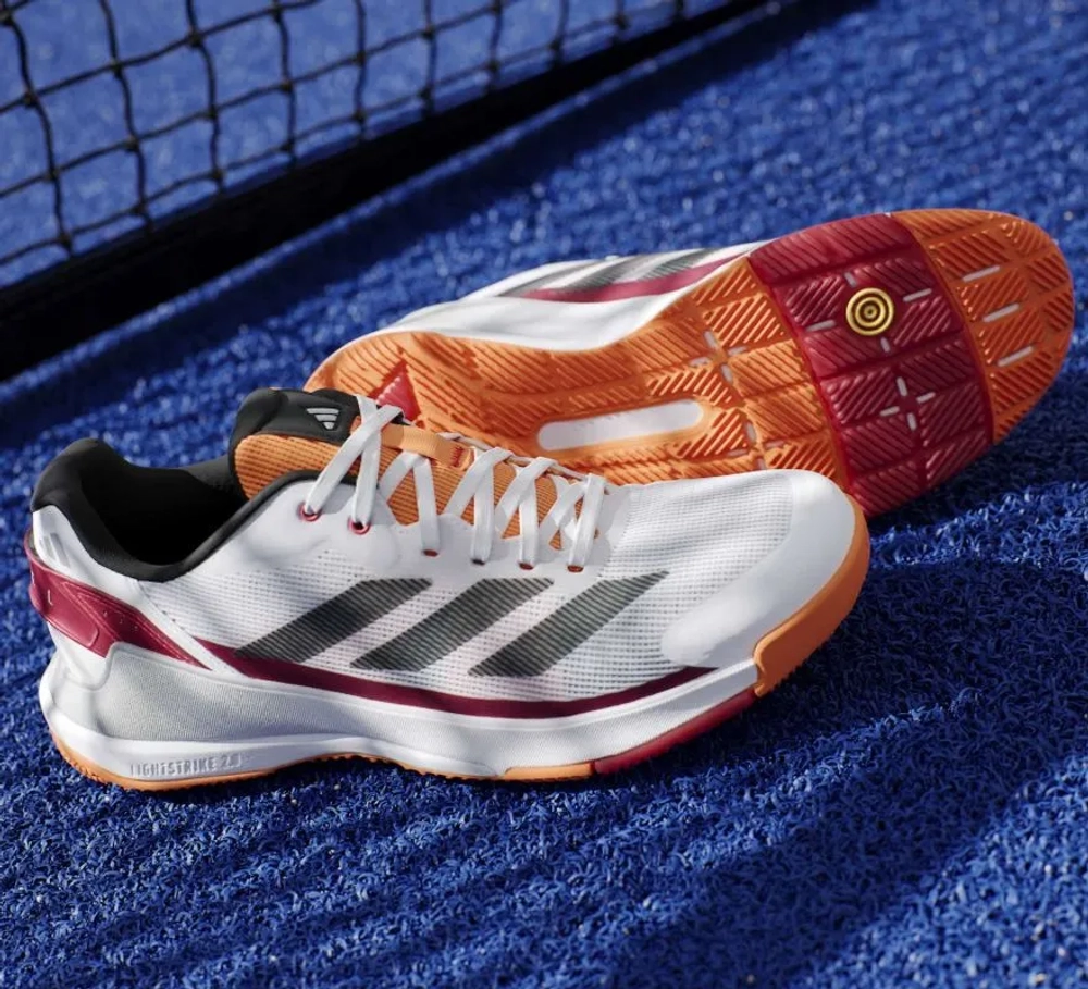 Мужские кроссовки для Падел Adidas Crazyquick LS Padel M - cloud white/core black/lucid orange