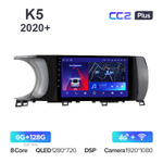 Teyes CC2 Plus 9"для Kia K5 2020+
