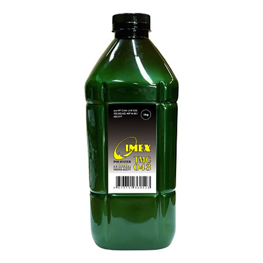 Тонер для HP Color Универсальный тип TMC 043 (1кг, желтый, Polyester, IMEX) Green Line Тонер для HP Color Универсальный тип TMC 043 (1кг, желтый, Polyester, IMEX) Green Line