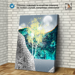 Картина karTTina "ПЕЙЗАЖ В ГОРАХ", 150 см х 70 см