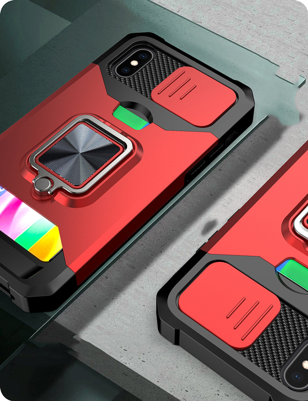 Противоударный чехол Сard Reader Case для iPhone X / XS