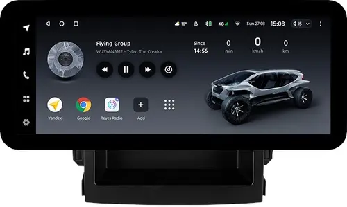 Магнитола для Subaru Forester 5 2018-2025 / XV 2 2017-2023 / Impreza 5 2016-2023 (без штатной КЗВ) - Teyes LUX ONE ROUND монитор 12.3" 2K QLED на Android 10, Быстрая, CarPlay, 4G SIM-слот