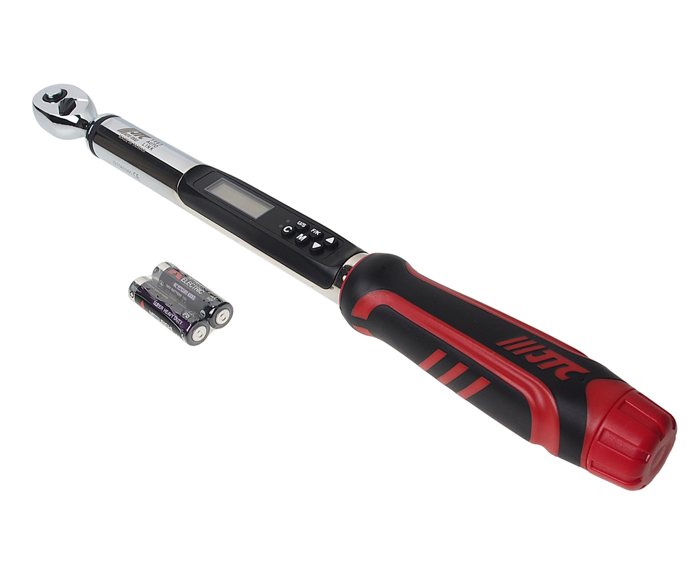 Ключ динамометрический 3/8" 7-135Нм 425мм с цифровой индикацией JTC