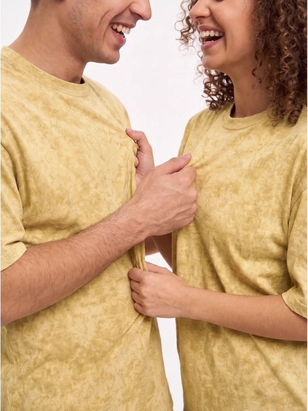 Футболка бежевый меланж  oversize XS-M