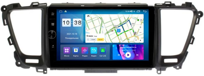 Магнитола для KIA Carnival 3 2014-2020 - Parafar PF701LUX2LHDAV на Android 12, Быстрая, CarPlay, 4G SIM-слот