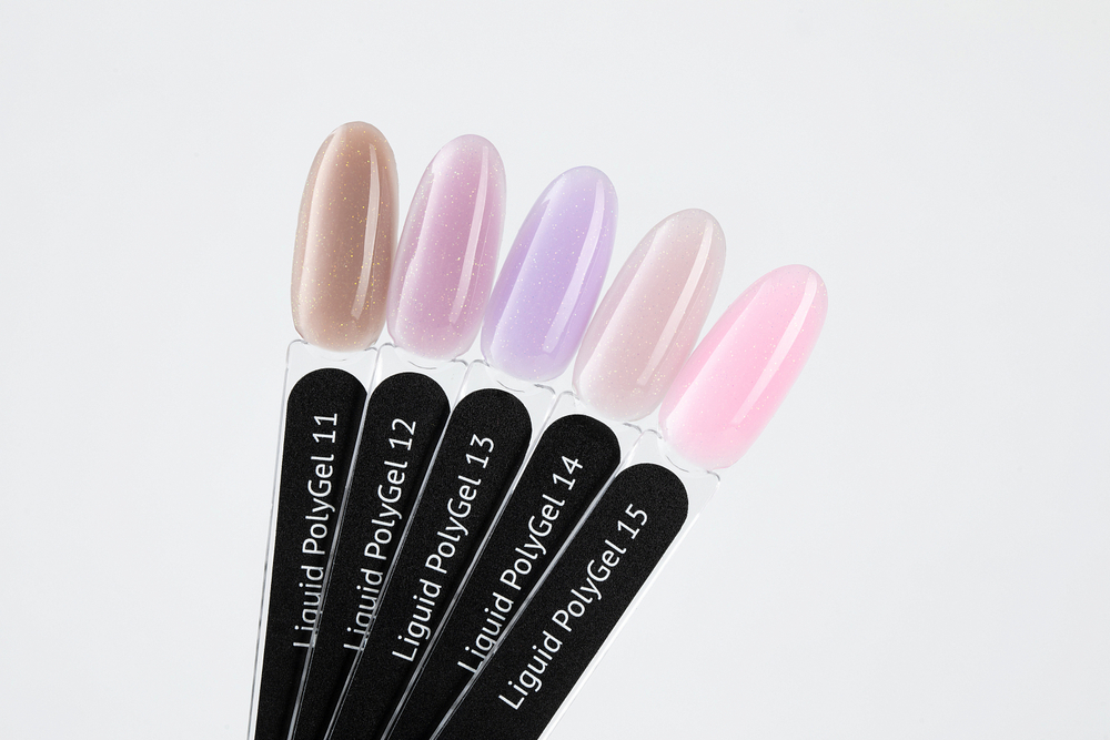 Monami Liquid PolyGel - Жидкий полигель 13 сиреневый с шиммером , 15мл4