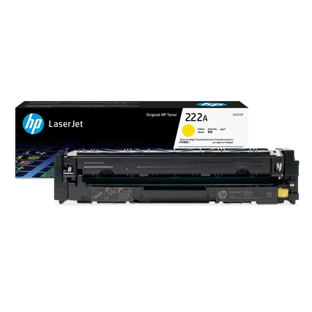 Картридж HP W2222A (222A) для Color LaserJet Pro 3203/3288/3303/3388 жёлтый (1.2K)