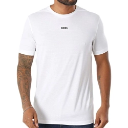 Мужская теннисная футболка BOSS Slim Fit Active - white