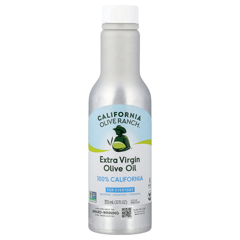California Olive Ranch, 100% California, нерафинированное оливковое масло высшего качества, холодного отжима, 355 мл (12 жидк. унций)
