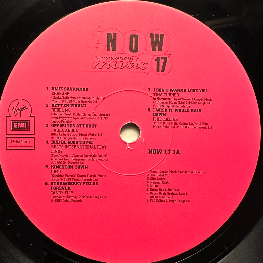 Сборник Now That's What I Call Music 17 2LP (Англия 1990г.)