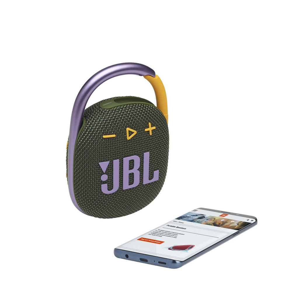 Портативная колонка JBL Clip 4 зеленый