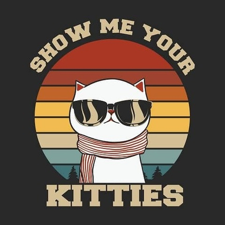 Футболка с котом Show me your kitties