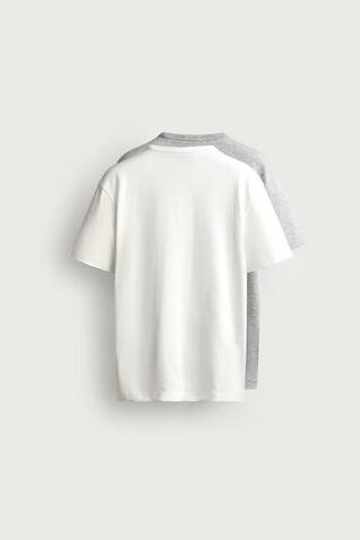 ZARA - FRUIT OF THE LOOM™ НАБОР ИЗ 2 ФУТБОЛКОК С ВЫШИВКОЙ, БЕЛЫЙ