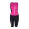 Короткий гидрокостюм женский Head Tri-Suit с молнией лайкра черный/розовый