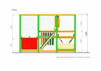 Детский игровой лабиринт «Леопольд» 13 м² (3,7*3,7*2.5м)