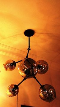replica Lindsey Adelman 5 Branching Bubble Chandelier ( dark )