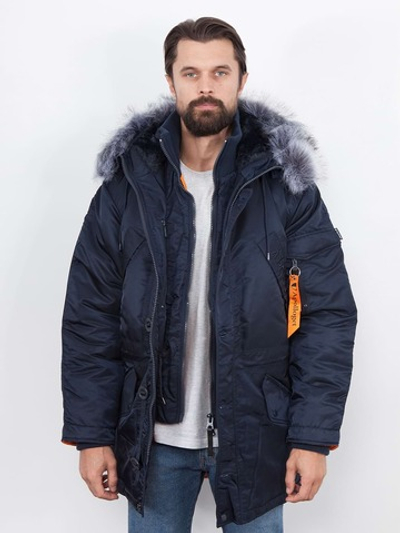 Куртка мужская зимняя Apolloget Everrest (т.синий/оранжевый - r.blue/orange)