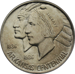 50 центов США Arkansas 1939 D