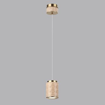 Подвес 5W 3000K 5453/5L светлая бронза/бежевый LULU Odeon Light Exclusive