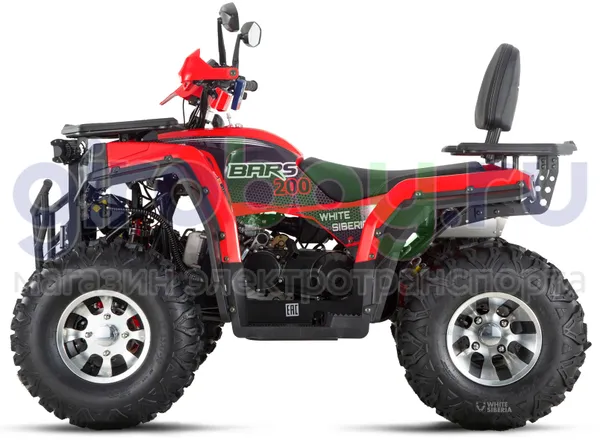 Бензиновый квадроцикл WHITE SIBERIA BARS 200CC PRO (Красный) фото №10