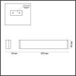 4295/30WL HIGHTECH ODL22 439 золотой/металл Настенный светильник IP20 LED 30W 2744Лм 3000K FRAMANT