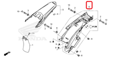 80150-K1T-305. FENDER SET B, RR.. HONDA