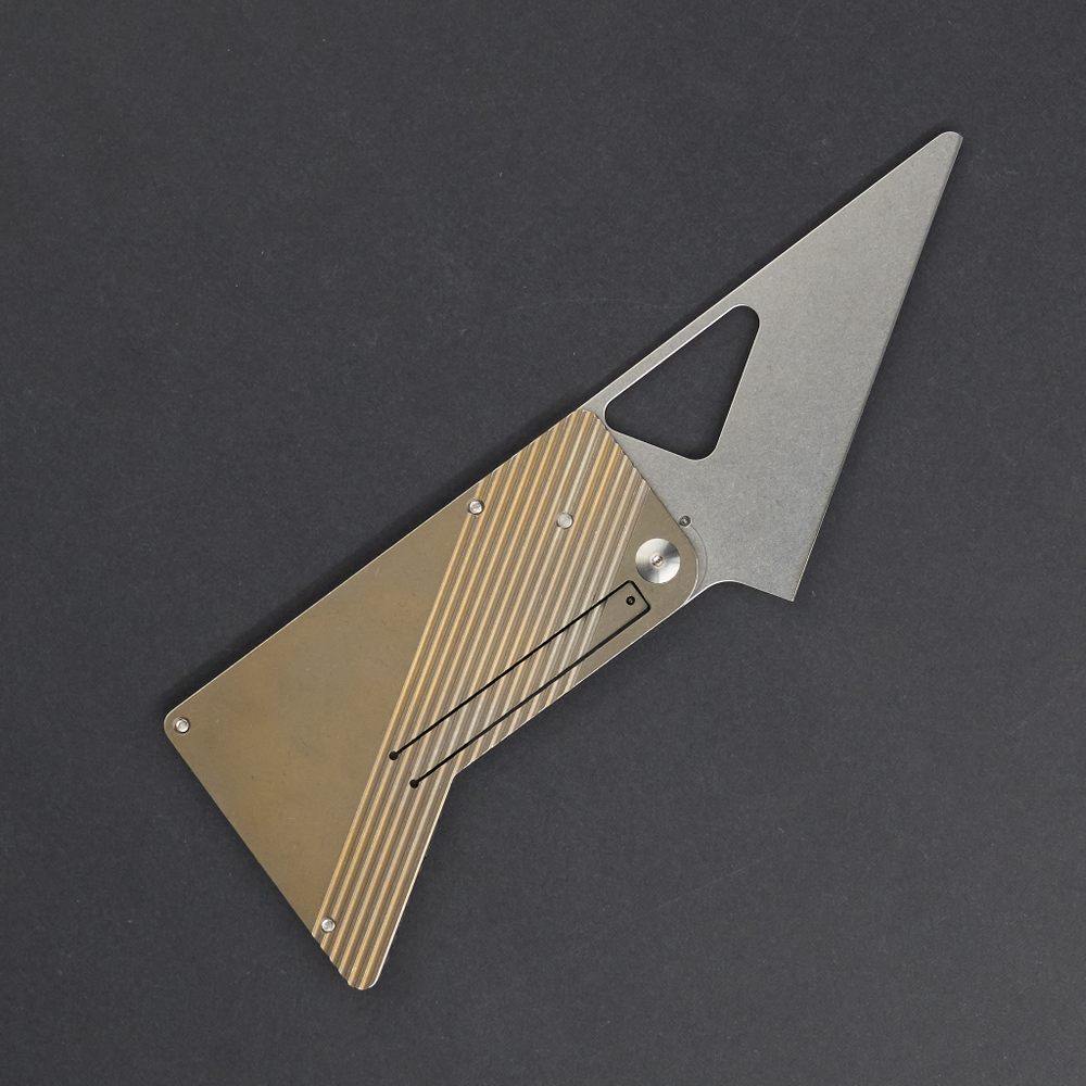 Нож-карта / Cardknife коричневый, сталь VG10