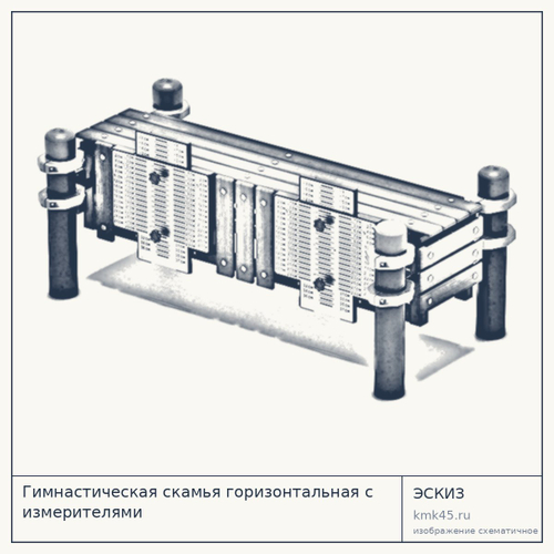 Гимнастическая скамья горизонтальная с измерителями — от 69 000 ₽