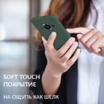 Мягкий Soft Touch чехол из силикона для REALME 11 PRO / 11 PRO PLUS с бархатной подкладкой