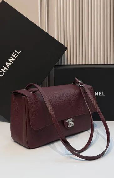 Сумка Chanel Maxi Flap bag Бордовый
