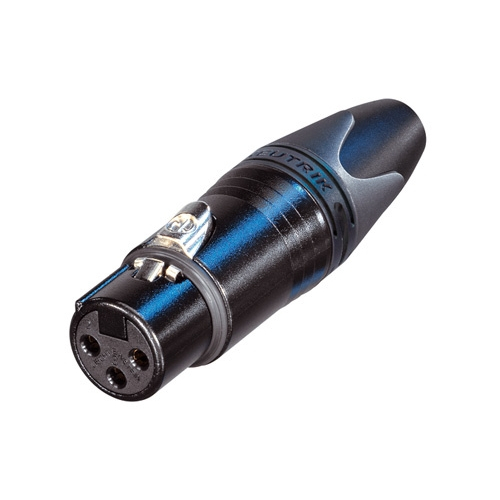NEUTRIK NC3FXX-B - Коннектор XLR (мама) черненый корпус