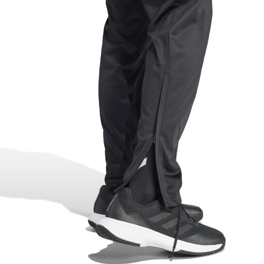 Мужские теннисные штаны Adidas Core Club 3-Stripe Knit - черный