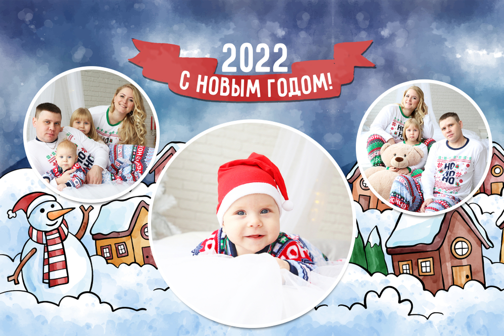PSD-Коллаж "Snowman"