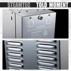 Steamtec TOLO MOMENT 225 - 22,5 кВт парогенераторы для хамама и турецкой бани / Серия PLATINUM со встроенной музыкой, пультом на 9-ти языках и возможностью монтажа без термодатчиков