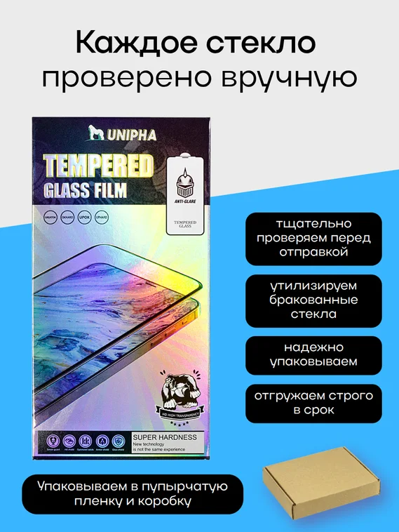 Защитное стекло для ZTE Z60S Pro Unipha Full Glue 3D GLASS (2)