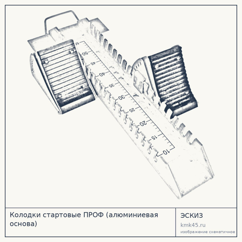 Колодки стартовые ПРОФ (алюминиевая основа) — от 4 000 ₽