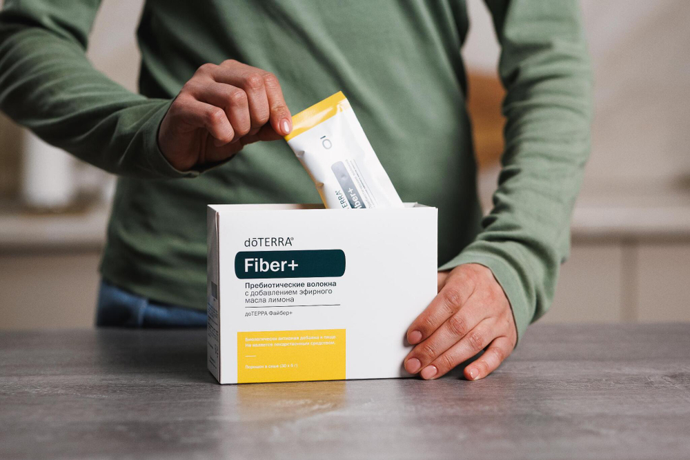 «Файбер+» Пребиотический комплекс dōTERRA Fiber+ с маслом лимона, 30 саше