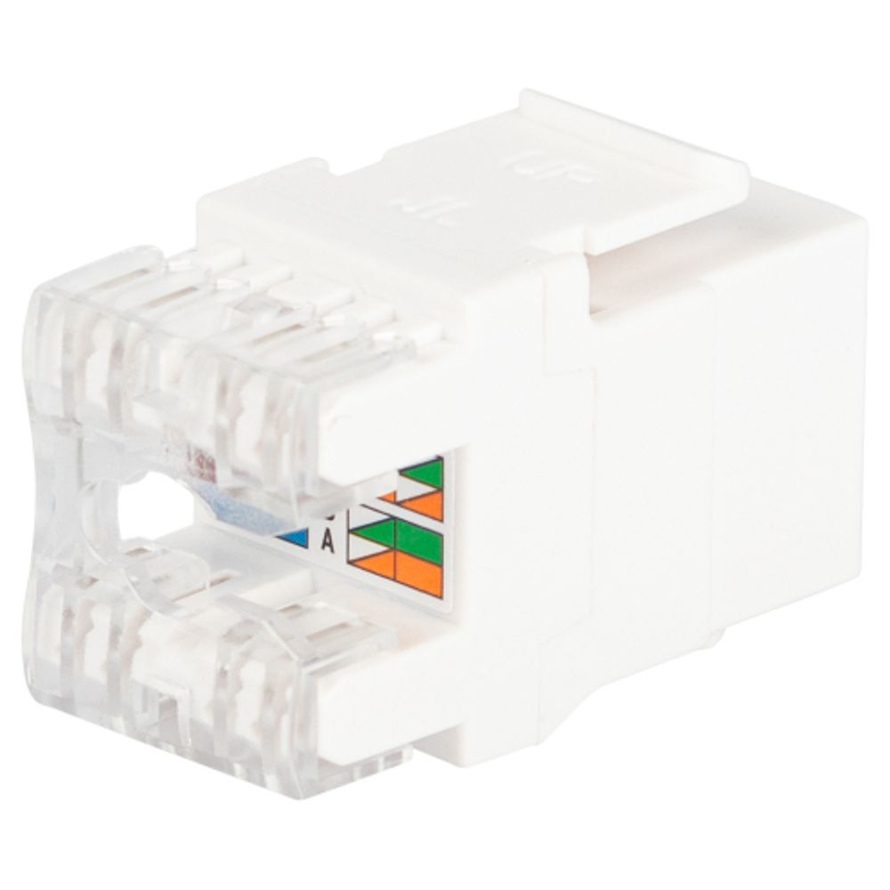 Коннектор ЭРА ОФИС 18-8002-01 RJ45 CAT6 UTP Keystone цвет белый | ЭРА Люки