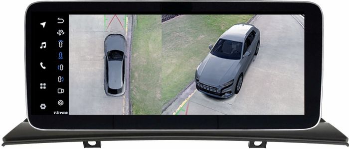 Магнитола для BMW 1-серия (E81, E87) 2008-2012 наверх - Teyes LUX ONE 360 монитор 12.3", Android 10, Быстрая, CarPlay, 4G SIM-слот, 4 камеры в комплекте
