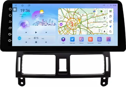 Магнитола для Toyota Avensis T250 2003-2009 (рамка наверх) - FarCar S500-TS18 монитор 12.3" 2K QLED на Android 14, Быстрая, CarPlay, 4G SIM-слот
