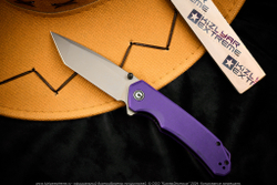 Нож Civivi Brazen C2023A сталь D2 Gray Stonewash, рукоять Purple G10