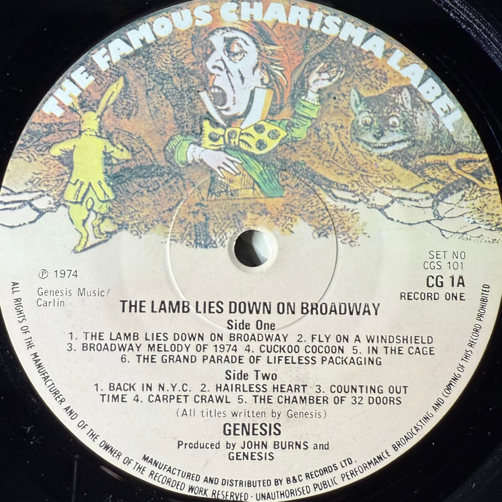 Genesis – The Lamb Lies Down On Broadway 2LP (Англия 1974г.)