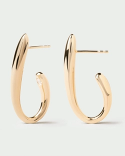 Серьги Volta Hoops серебро 925 пробы покрытое золотом