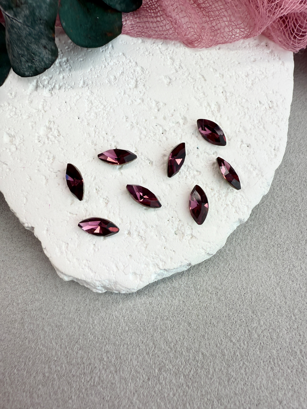 Наветт Navette 10*5 мм, Amethyst