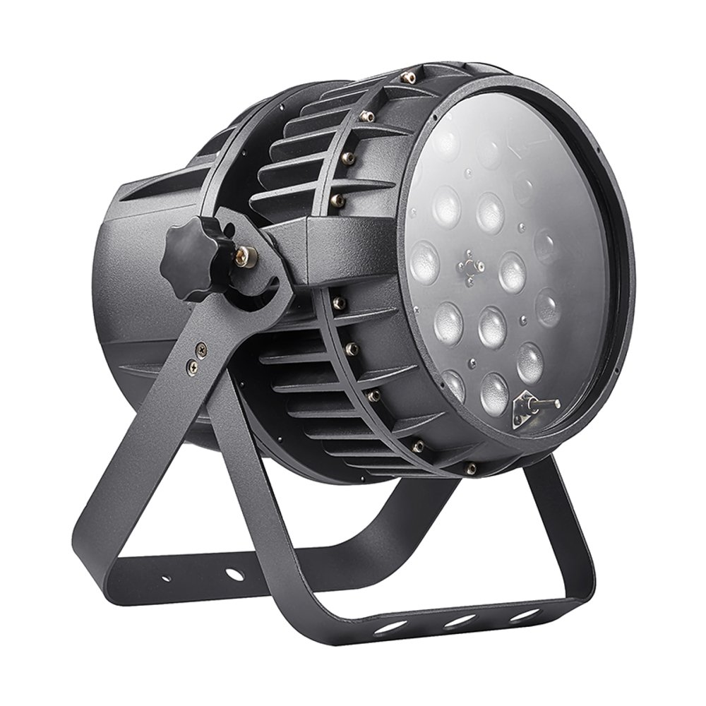PAR 18x15 - Светодиодный PAR-прожектор RGBWA с зумом 19°-50° IP65