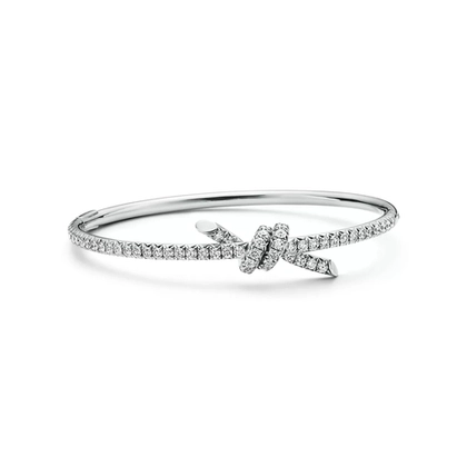 Браслет из белого золота 18k с бриллиантами, Tiffany 💠 Knot
